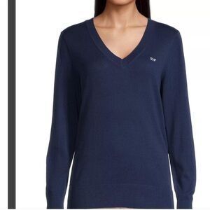 Vineyard Vines Deep Blue V-Neck Sweater